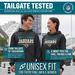 Jacksonville Jaguars NFL Adult Gameday Charcoal Hooded Sweatshirt - Charcoal