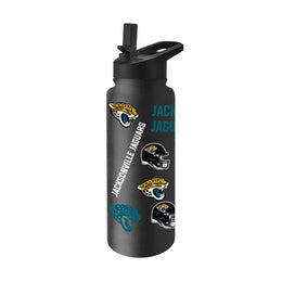 Jacksonville Jaguars NFL 34Oz Native Quencher Water Bottle - Black