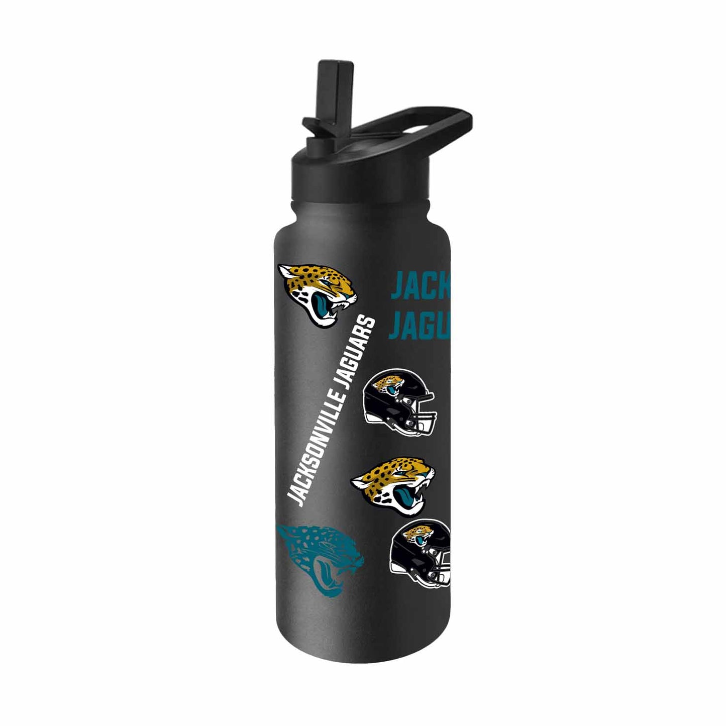 Jacksonville Jaguars NFL 34Oz Native Quencher Water Bottle - Black