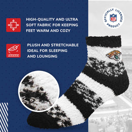 Jacksonville Jaguars NFL Cozy Soft Slipper Socks - Black