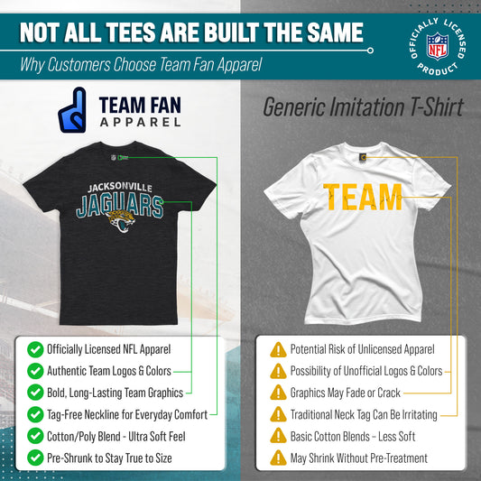 Jacksonville Jaguars NFL Starting Fresh Short Sleeve Heather T-Shirt - Black