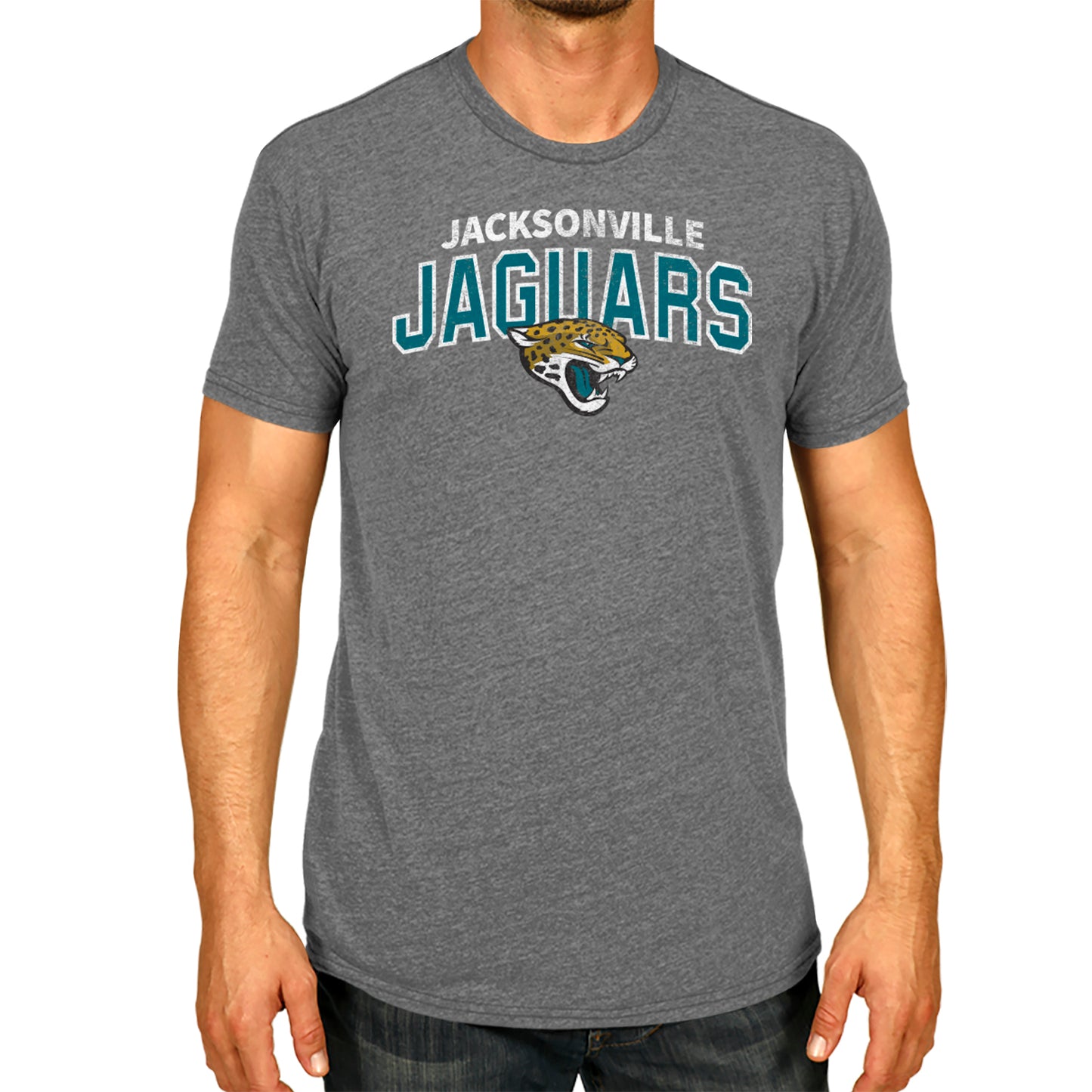 Jacksonville Jaguars NFL Starting Fresh Short Sleeve Heather T-Shirt - Sport Gray