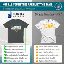 Jacksonville Jaguars NFL Youth Short Sleeve Charcoal T Shirt - Charcoal
