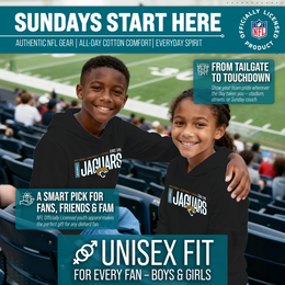 Jacksonville Jaguars NFL Youth Modern Endzone Football Fleece Hooded Sweatshirt - Black