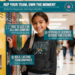 Jacksonville Jaguars NFL Youth Overtime Blueprint Football Fleece Hooded Sweatshirt - Black