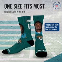 Jacksonville Jaguars NFL Youth Roster Player Crew Socks - Teal