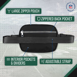 New York Jets NFL Gameday On The Move Crossbody Belt Bag - Black