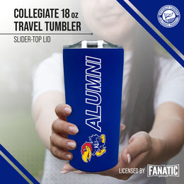 Kansas Jayhawks Collegiate Stainless Steel Travel Tumbler for Alumni - Royal