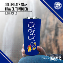Kansas Jayhawks NCAA Stainless Steel Travel Tumbler for Dad - Royal