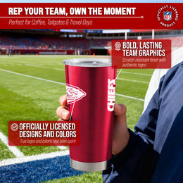 Kansas City Chiefs NFL 20oz Gameday Stainless Steel Tumbler - Red