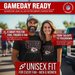 Kansas City Chiefs NFL Adult Overtime Blueprint Tag-Less T-Shirt - Black