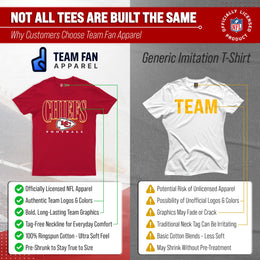 Kansas City Chiefs NFL Adult Overtime Blueprint Tag-Less T-Shirt - Red