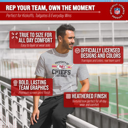 Kansas City Chiefs NFL Adult Property Of T-Shirt - Sport Gray