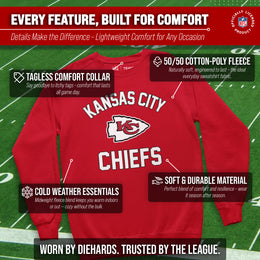Kansas City Chiefs NFL Adult Gameday Football Crewneck Sweatshirt - Red