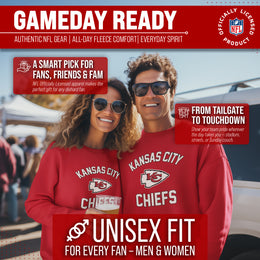 Kansas City Chiefs NFL Adult Gameday Football Crewneck Sweatshirt - Red