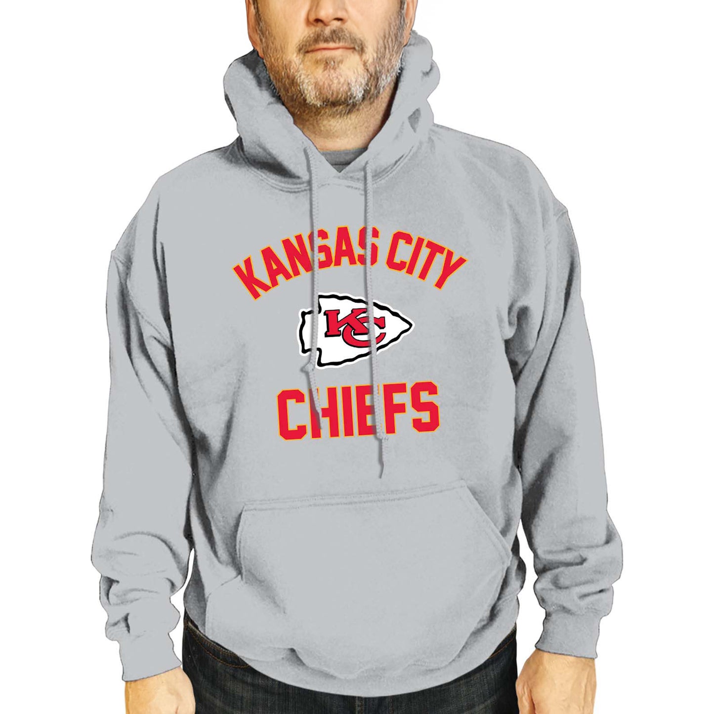 Kansas City Chiefs NFL Adult Gameday Hooded Sweatshirt - Sport Gray