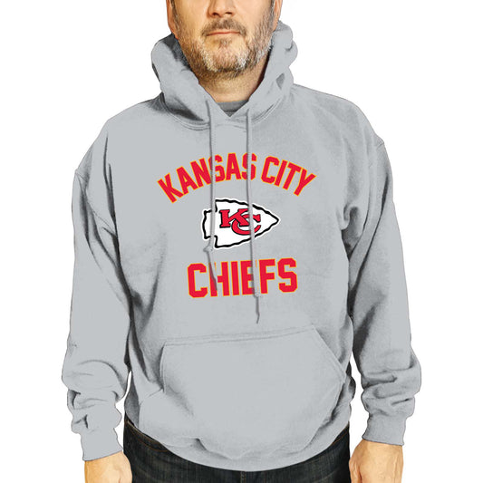 Kansas City Chiefs NFL Adult Gameday Hooded Sweatshirt - Sport Gray