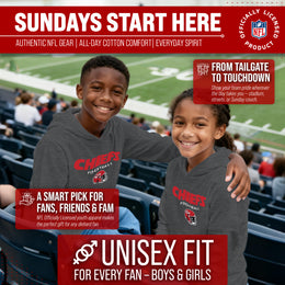 Kansas City Chiefs NFL Youth Football Helmet Hood - Charcoal