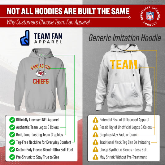 Kansas City Chiefs NFL Adult Gameday Hooded Sweatshirt - Sport Gray