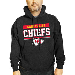 Kansas City Chiefs NFL Adult Gameday Charcoal Hooded Sweatshirt - Charcoal