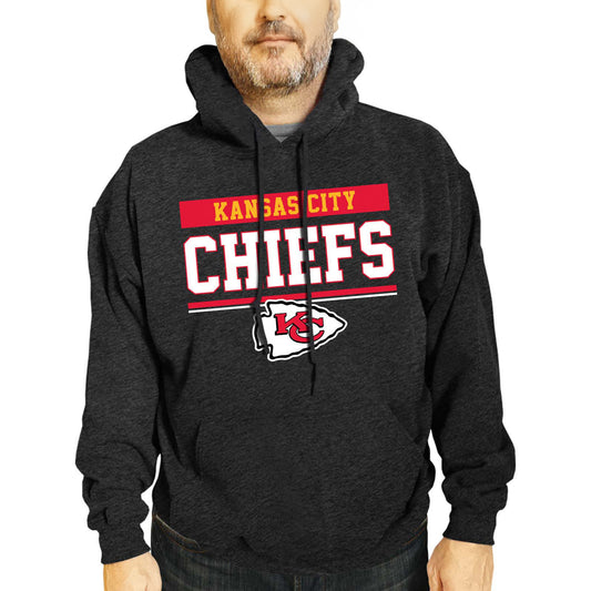 Kansas City Chiefs NFL Adult Gameday Charcoal Hooded Sweatshirt - Charcoal