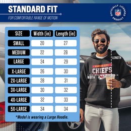 Kansas City Chiefs NFL Adult Gameday Charcoal Hooded Sweatshirt - Charcoal