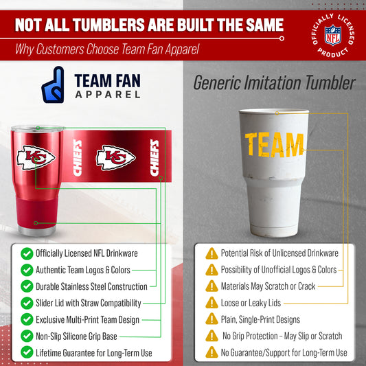 Kansas City Chiefs NFL 30oz Gameday Stainless Steel Tumbler - Red