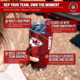 Kansas City Chiefs NFL 30oz Gameday Stainless Steel Tumbler - Red