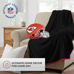 Kansas City Chiefs NFL Helmet Football Super Soft Plush Pillow - Red