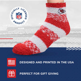 Kansas City Chiefs NFL Cozy Soft Slipper Socks - Red