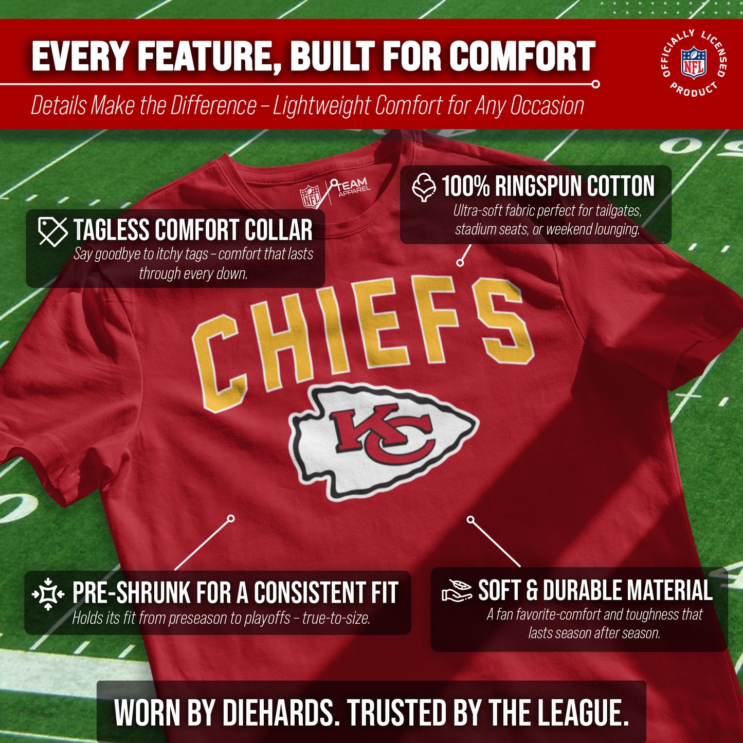 Kansas City Chiefs NFL Home Team Tee - Red