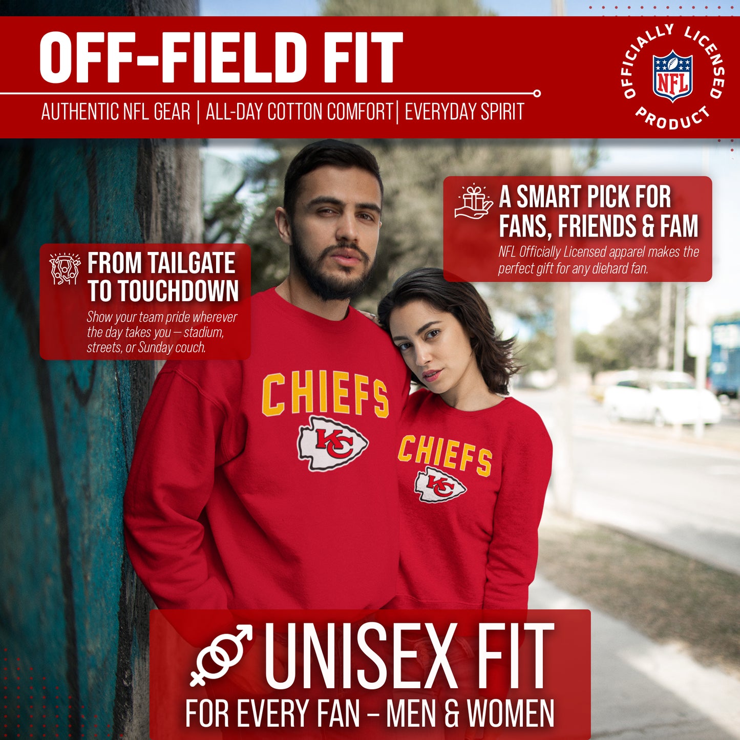 Kansas City Chiefs NFL Home Team Crew - Red