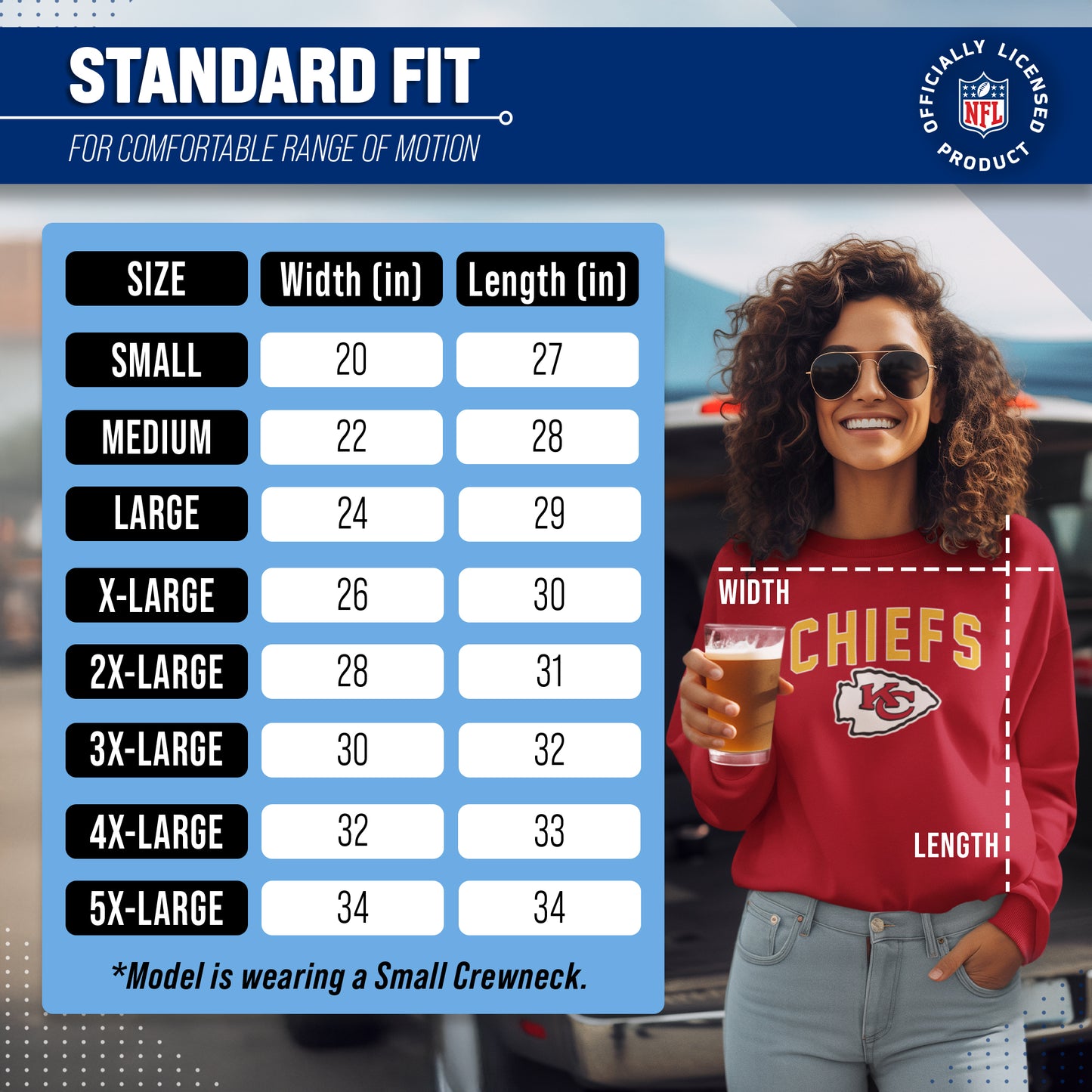 Kansas City Chiefs NFL Home Team Crew - Red