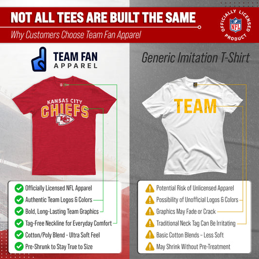 Kansas City Chiefs NFL Starting Fresh Short Sleeve Heather T-Shirt - Red