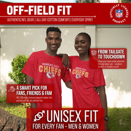 Kansas City Chiefs NFL Starting Fresh Short Sleeve Heather T-Shirt - Red