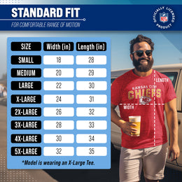 Kansas City Chiefs NFL Starting Fresh Short Sleeve Heather T-Shirt - Red