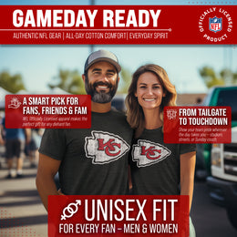 Kansas City Chiefs NFL Modern Throwback T-shirt - Black Heather