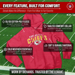 Kansas City Chiefs NFL Adult Unisex Starting Fresh Ultra Soft Fleece Hooded Sweatshirt - Red