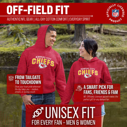 Kansas City Chiefs NFL Adult Unisex Starting Fresh Ultra Soft Fleece Hooded Sweatshirt - Red