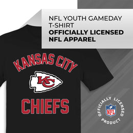 Kansas City Chiefs NFL Youth Gameday Football T-Shirt - Black