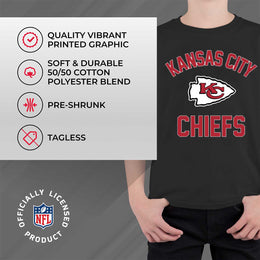 Kansas City Chiefs NFL Youth Gameday Football T-Shirt - Black