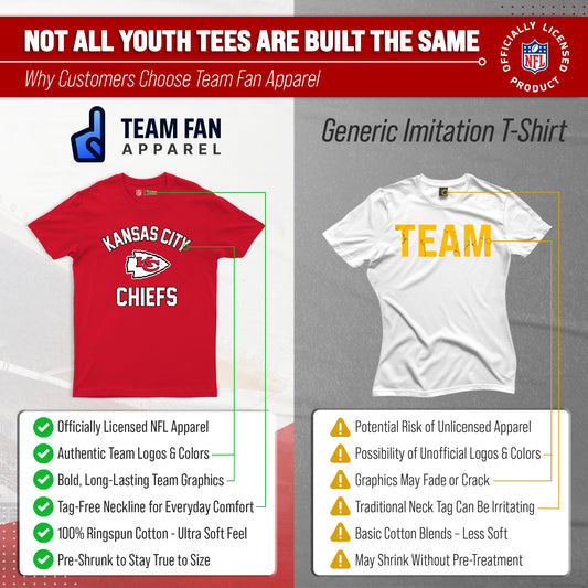 Kansas City Chiefs NFL Youth Gameday Football T-Shirt - Red