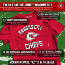 Kansas City Chiefs NFL Youth Gameday Football T-Shirt - Red