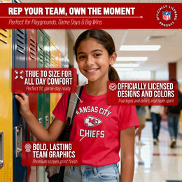 Kansas City Chiefs NFL Youth Gameday Football T-Shirt - Red