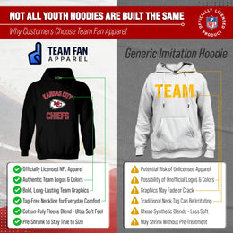 Kansas City Chiefs NFL Youth Gameday Hooded Sweatshirt - Black