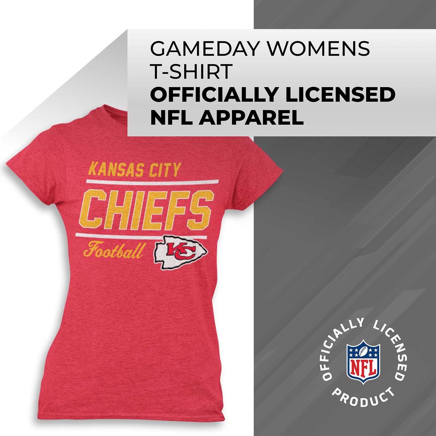 Kansas City Chiefs NFL Gameday Women's Relaxed Fit T-shirt - Red