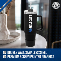 Kentucky Wildcats College & University 40 oz Travel Tumbler With Handle - Black