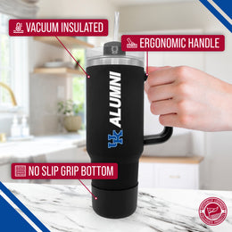 Kentucky Wildcats Collegiate 40oz Stainless Steel Travel Tumbler with Handle for Alumni - Black