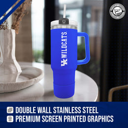 Kentucky Wildcats College & University 40 oz Travel Tumbler With Handle - Royal