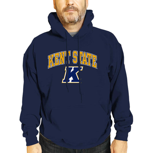 Kent State Golden Flashes Adult Arch & Logo Soft Style Gameday Hooded Sweatshirt - Navy